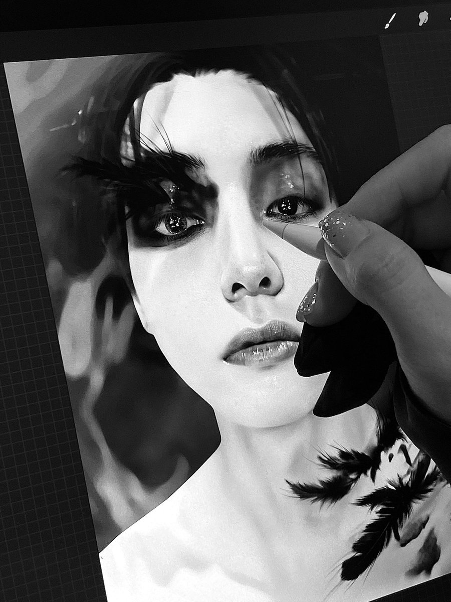 MaliveArt's tweet photo. Wip #kpop #BTSARMY #bts #TAEHYUNG https://t.co/edilFIpmJF