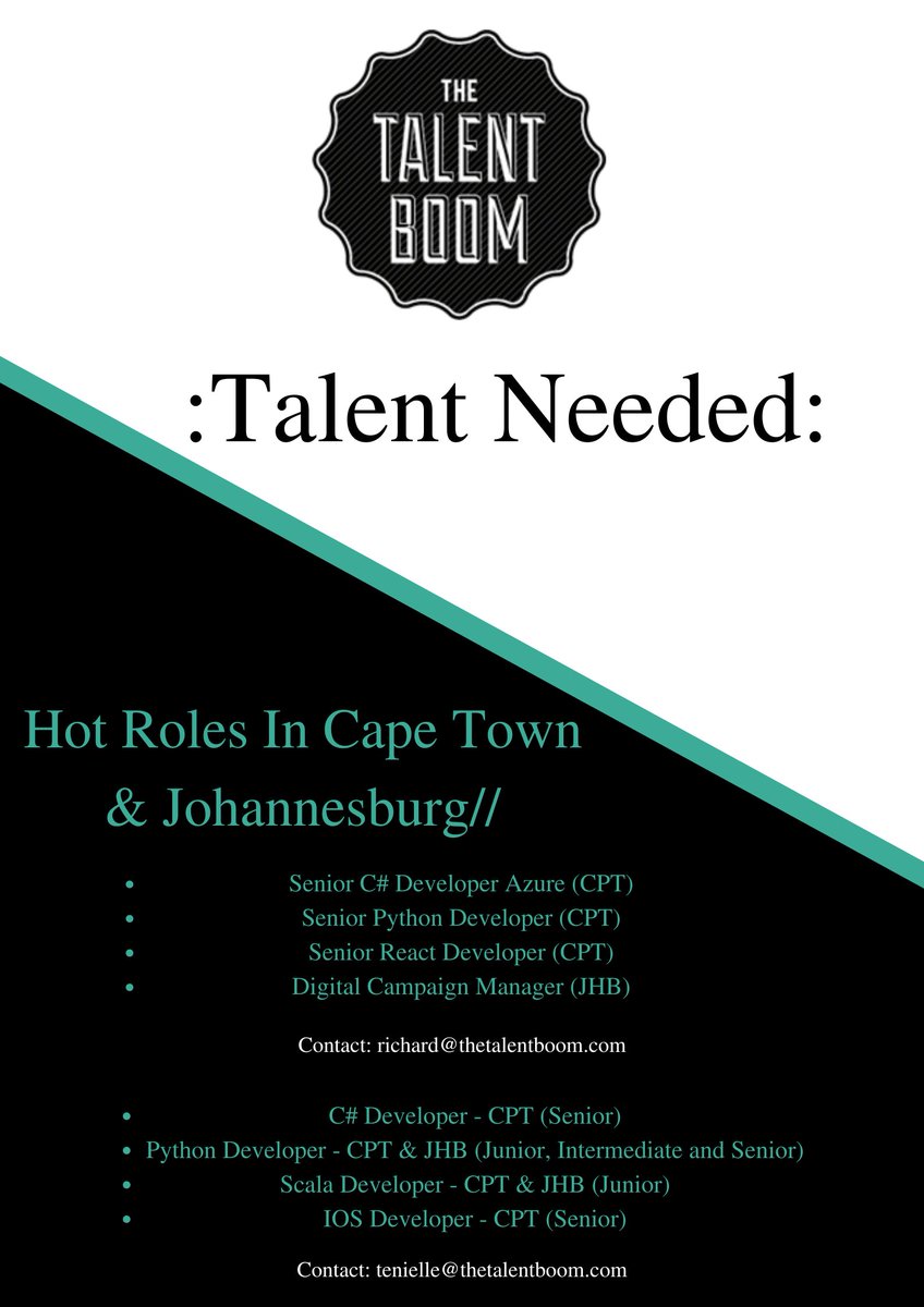 #techtuesday #tuesdaythoughts #opportunity #thetalentboom #recruitment #recruiter #contactus #global #jobs