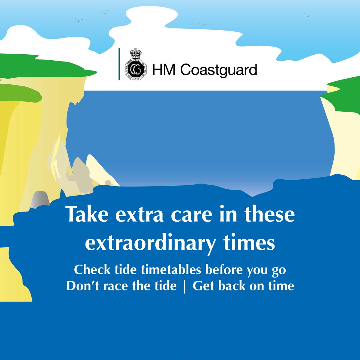 MCA_media's tweet photo. In England, people need to respect our coastline - the sea can catch us all out. Beaches may not be lifeguarded. Follow @GOVUK rules. #StayAlert
Don’t forget though, in Northern Ireland, Scotland and Wales, nothing has changed. Give the coast a miss. #StayHomeSaveLives https://t.co/dfY7MQc9n7