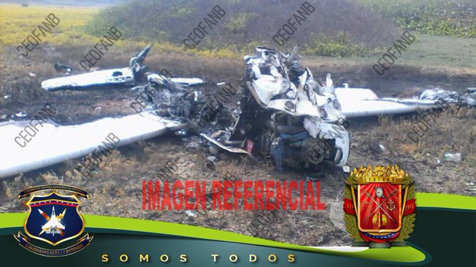 #Venezuela reports destruction of another Narco-aircraft in the southern Edo. #Zulia , within the framework of the Operation #EscudoBolivarianoTiburón2020