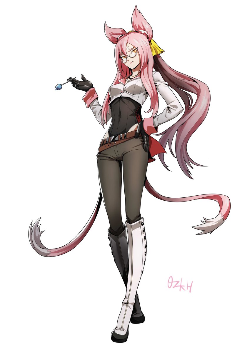 Ozkh6's tweet photo. Commission Work

Kokonoe from BlazBlue 
dressed as Neo from RWBY https://t.co/uOnbgulKy5