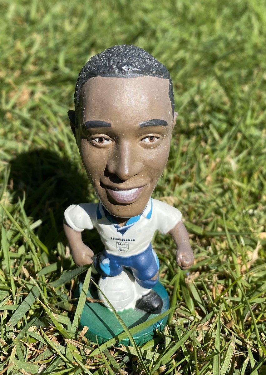 Paul Ince, centre-midfield.The Guvnor arguably cuts an even more handsome shape as a figurine. Am I right in saying England never lost a game (excluding pens) when him and Gazza started together in the middle? Let’s say yes. 9/10 #Euro96Relived  