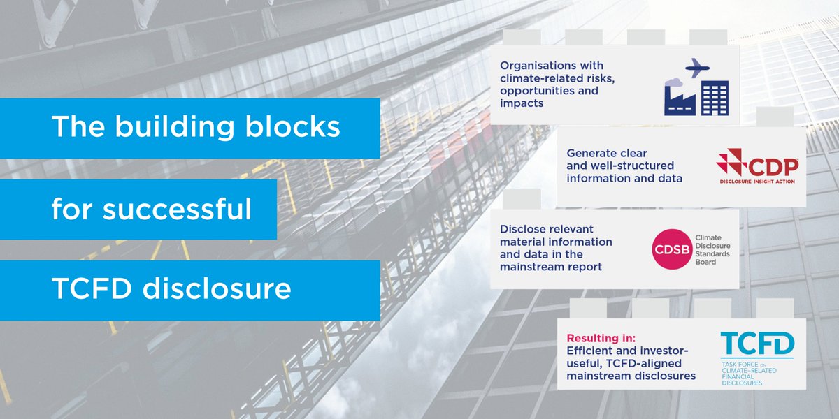 MikeZimonyi's tweet image. Where do I get my data from? How do I know where to report it? Good news is that you’ve already got the #buildingblocks in place! Download the newly launched @CDP and @CDSBglobal CDSB guidance to learn how to successfully fulfil the #TCFDrecs. #TCFDAction buff.ly/3bbS1sl