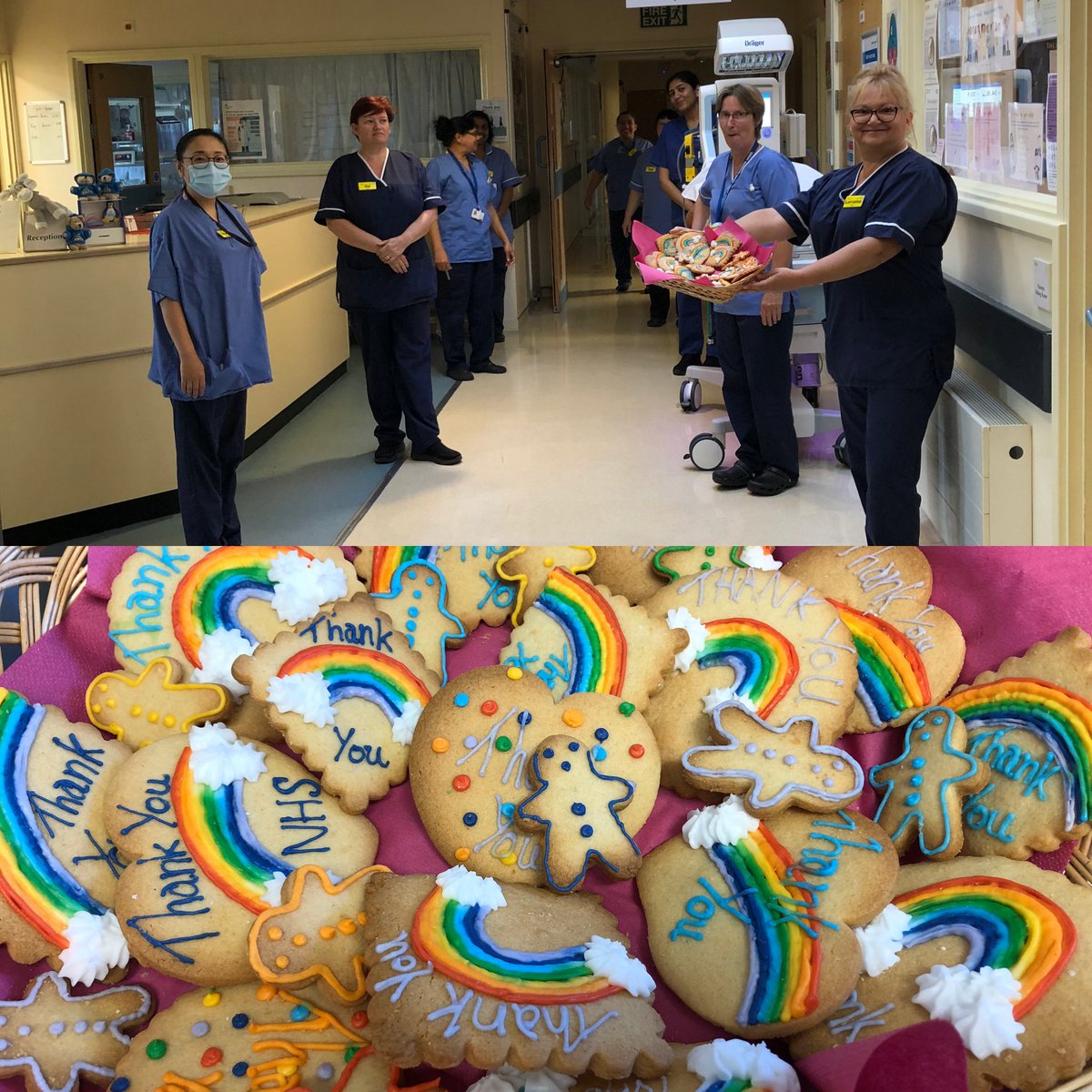 carolbwarden's tweet photo. Celebrating nurses day on the Neonatal Unit ⁦@bedfordhospital⁩ thanks to ⁦@wardenemma⁩ for the biscuits very much appreciated https://t.co/NHmzAGYDpu