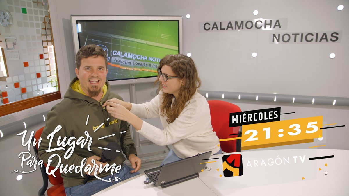 LaLiadaATV's tweet photo. Visita a los compañeros de @Calamocha_TV y aunque lo parezca, a Javier no lo están entrevistando 🤔.

👇 ¡Mañana! 👇
Un Lugar @ParaQuedarme en #Calamocha, a las 21:35h en @aragontv

🚨Programa grabado antes de la declaración del estado de alarma.

@Unioncala @loveo https://t.co/SpX7p0ccLn