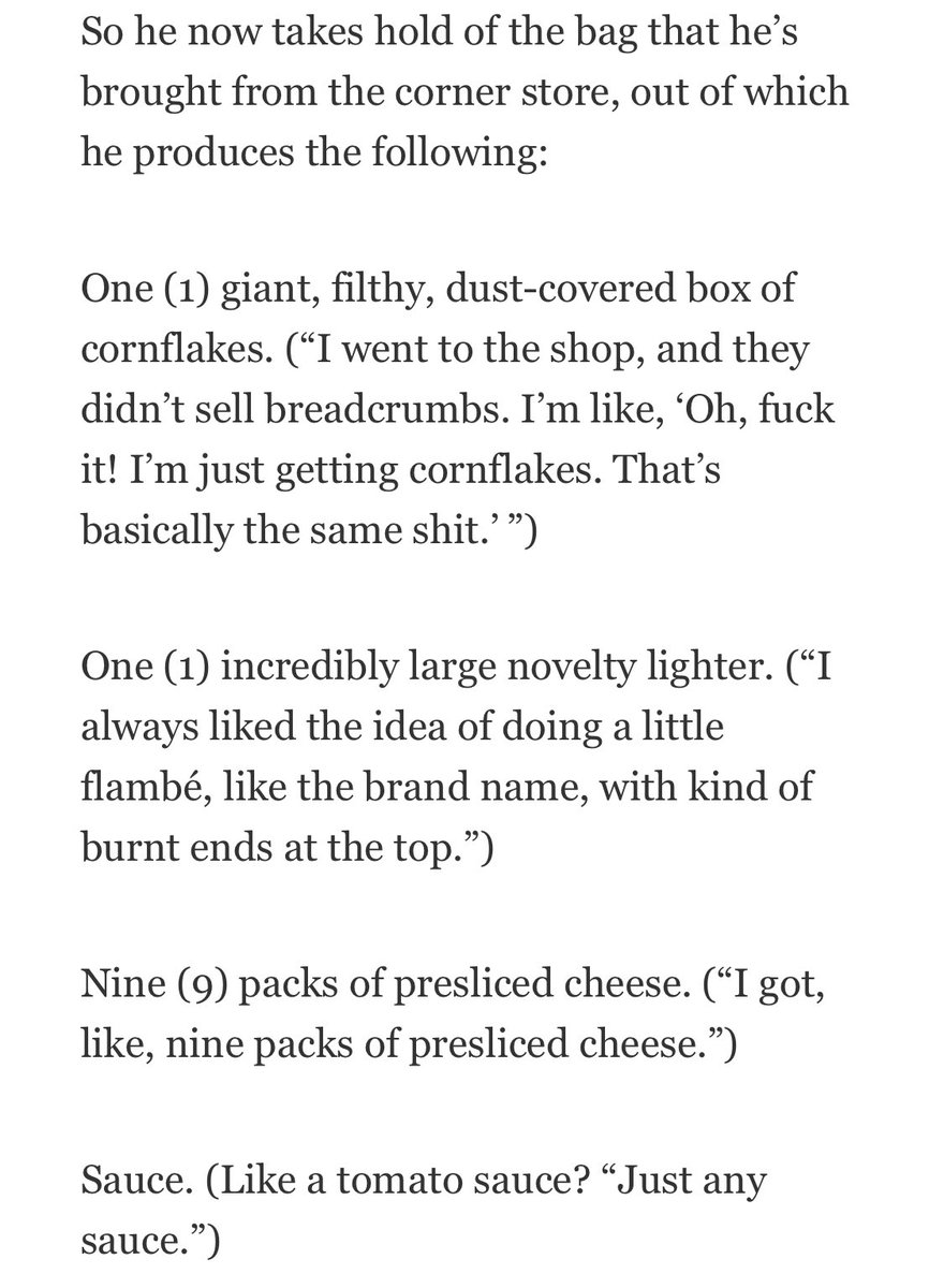 Robert Pattinson attempting to demonstrate his “fast food version” of pasta to a GQ reporter is peak comedy, I think.