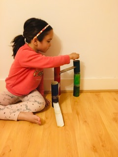 NLCS_JuniorSch's tweet photo. #NLCSAtHome another wonderful cardboard creation, this time a fantastic marble run and a lovely snap from our Virtual VE Day Street Party! https://t.co/1TWJV6ovQm