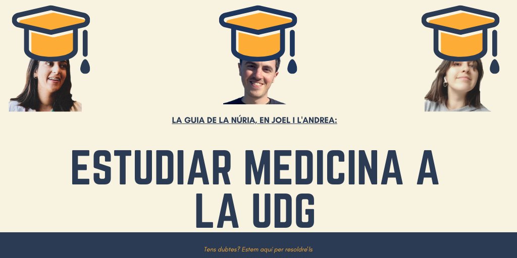 Hola! Som la @nuriasingh en <a href="/joelisim/">Joel</a> i una servidora, i en resposta a interaccions i preguntes per privat, us fem un fil sobre per què estudiar Medicina a Girona és la millor opció. @udgmedicina <a href="/univgirona/">Universitat de Girona</a>.
Obrim fil 👇