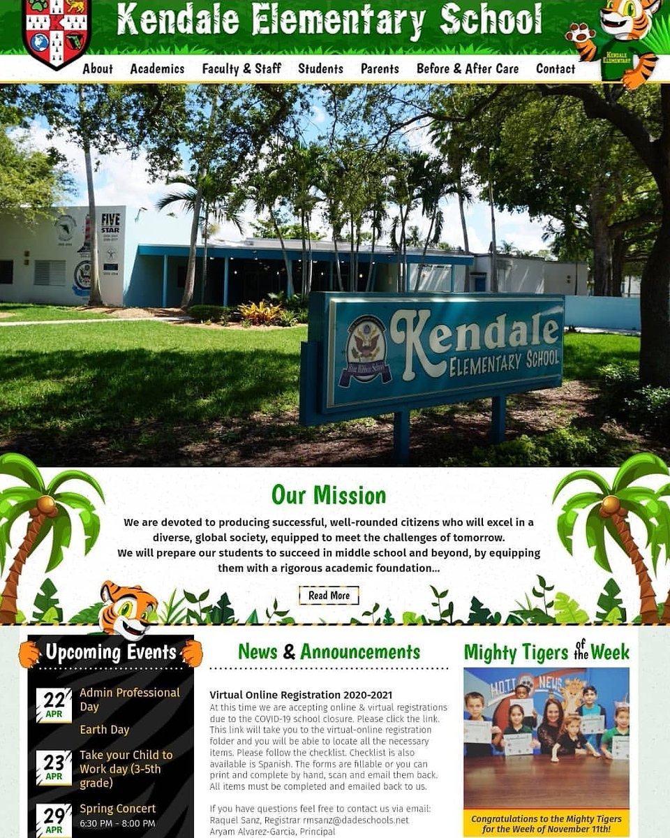 KendaleElement1's tweet photo. Online Registrations for the 2020-2021 School Year for NEW STUDENTS! Visit our website at https://t.co/DpqMIBt9Bz for online forms and checklist.  Email us for assistance and questions at rmsanz@dadeschoold.net or aaalvarez@dadeschools.net. https://t.co/iggeAPKgsb