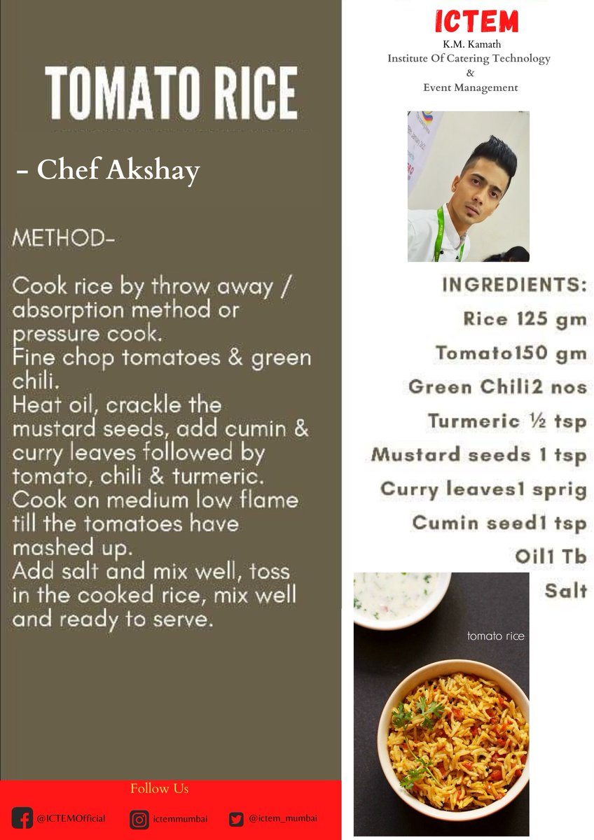 ictem_mumbai's tweet photo. The tasty recipe & cooking tips only for you.
#ictem #recipes #रेसिपीज #किचनटिप्स #महिला #टिफिन #मेस #fooddelivery #kitchan #kitchantips #mom #home #lunch #women #गृहिणी #किचन #health #healthtips #motivation #onlinefooddelivery #lockdown #foodie #trading #recipes #testing #food https://t.co/PnNkqvfukB