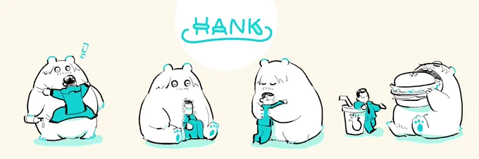ヘッダーにしました～
HANK(ハンクじゃない) 