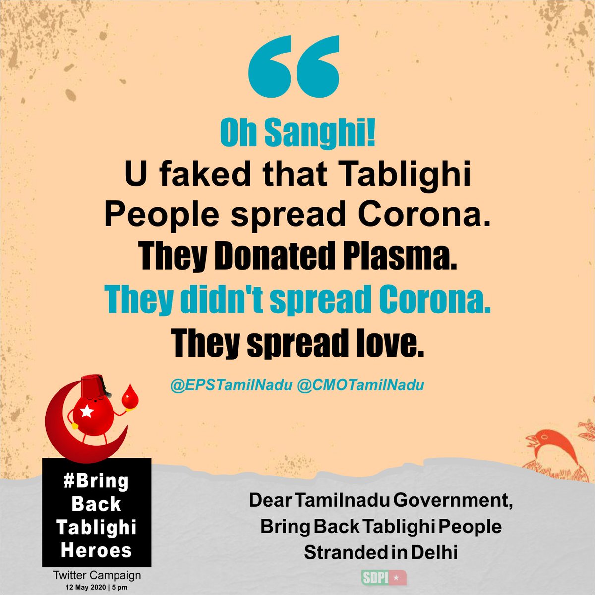SSalahuddin19's tweet photo. Tum Hamko Gali Do
Hum Tumko Plasma Denge 

#BringBackTablighiHeroes https://t.co/cCwUNQWCn9