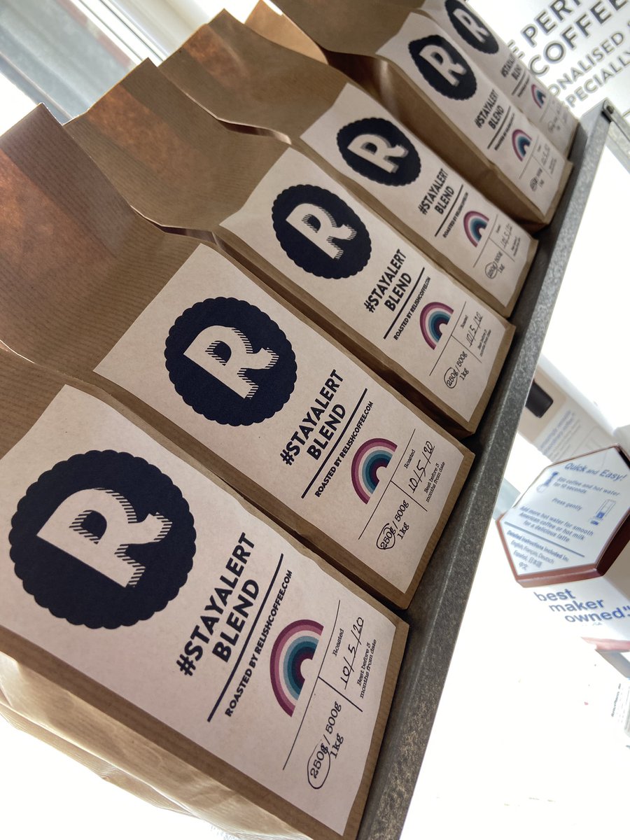 Whatever you think of Boris Johnson's #StayAlert slogan, you can't deny my local coffee shop <a href="/Relish_WBay/">Relish Whitley Bay☕</a> has totally owned it.