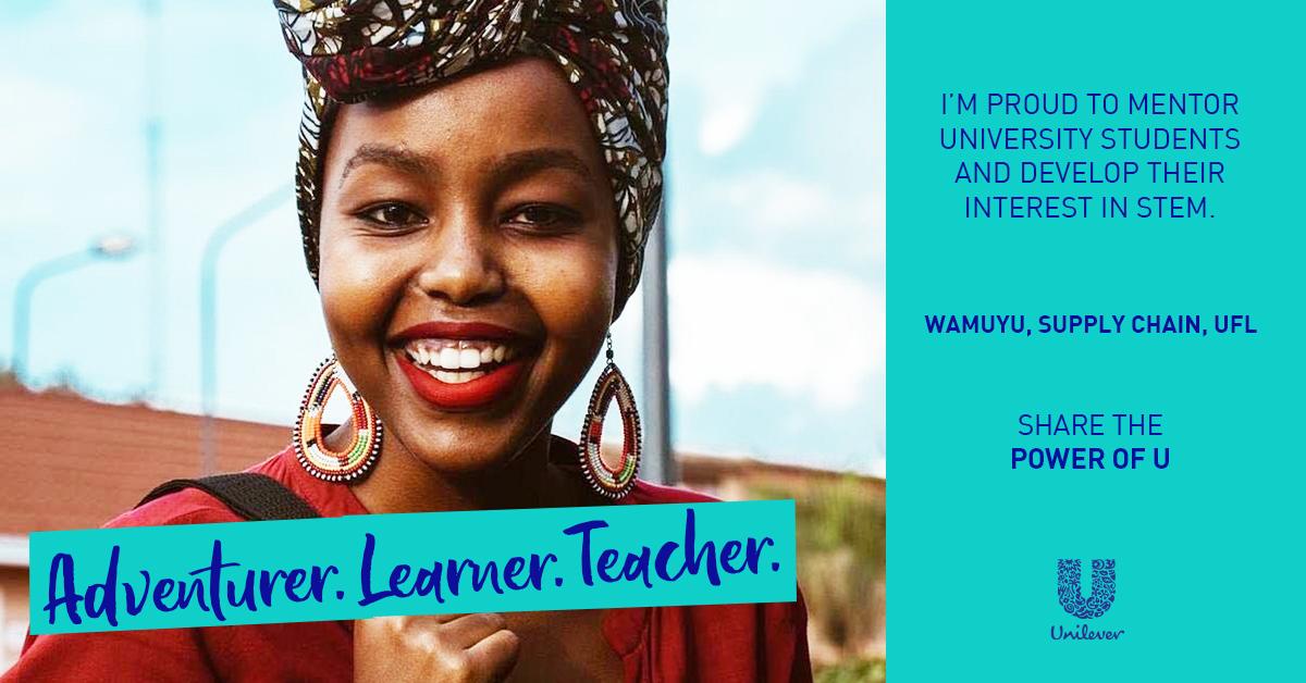 We're shining a light on our employees who get to bring their passions to work every day. Meet Wamuyu who works in our Supply Chain function in Kenya. What's your #PowerOfU?
#UniquelyUnilever