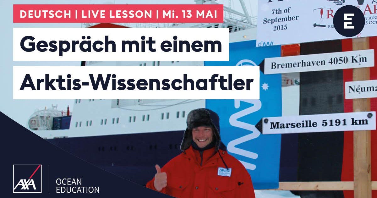 Want to meet interesting polar scientists, join fascinating interviews, take part in fun live activities &amp; you speak German? The <a href="/encounteredu/">Encounter Edu</a> &amp; <a href="/AXAResearchFund/">AXA Research Fund</a> #ArcticLive lessons (in German) will be happening this Wednesday at 12pm CET. Sign up today! ow.ly/NtUZ50zDumD
