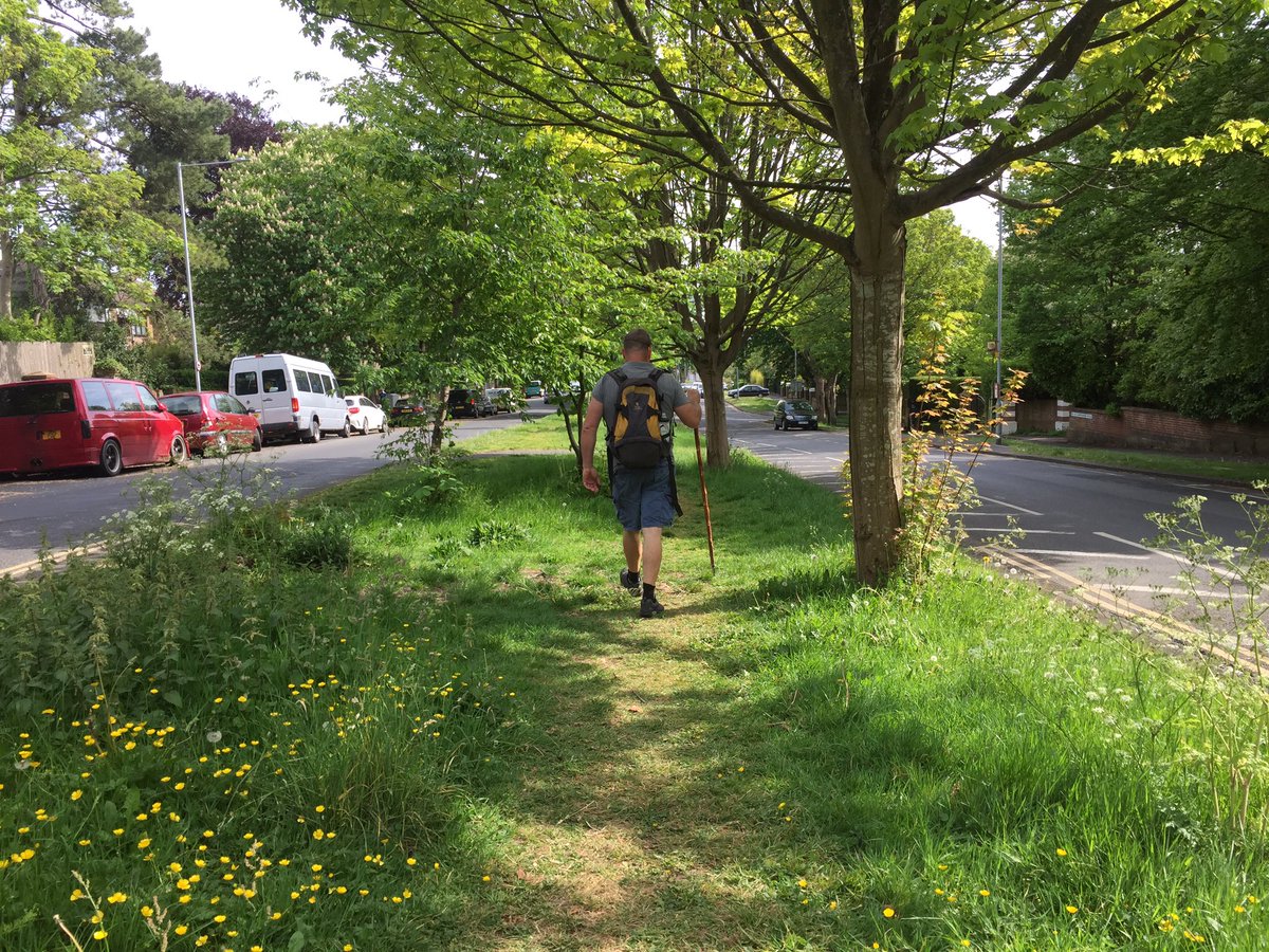 Janey121212's tweet photo. I usually take photographs of nature and pretty vistas, but I appear to be developing a joy of photographing ‘desire lines’. Since Lockdown began I’ve enjoyed watching the changing pedestrian landscape in my neighbourhood of Brighton. #roadspacereallocation @livingstreets https://t.co/fxqflrulmi
