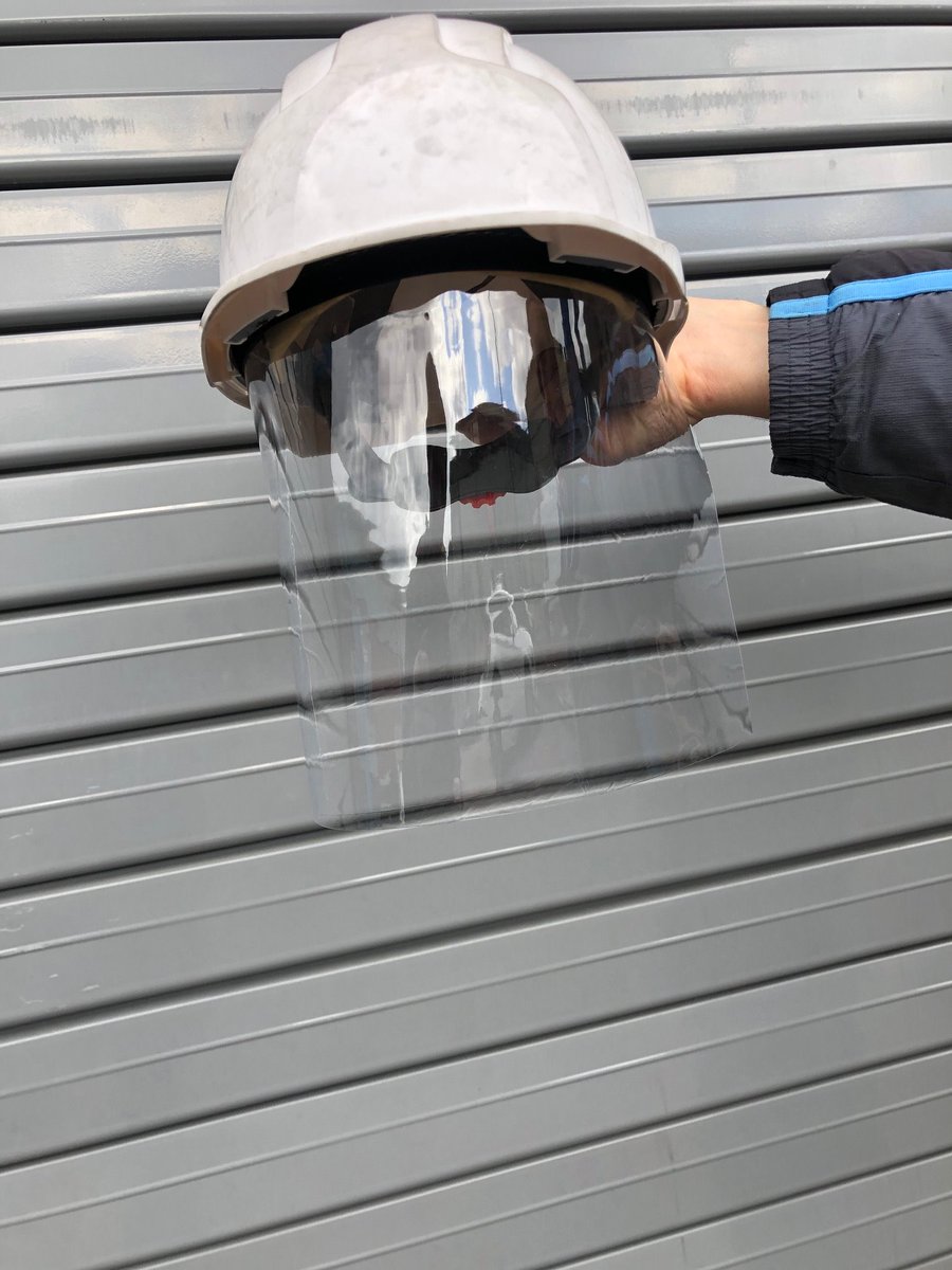Impacta_ltd's tweet photo. @TaylorWimpey We @Impacta_ltd  are currently manufacturing visors that attach to the inside of a hard hat. Please get in contact to protect your sites from COVID-19 https://t.co/G2bmEUcBzm