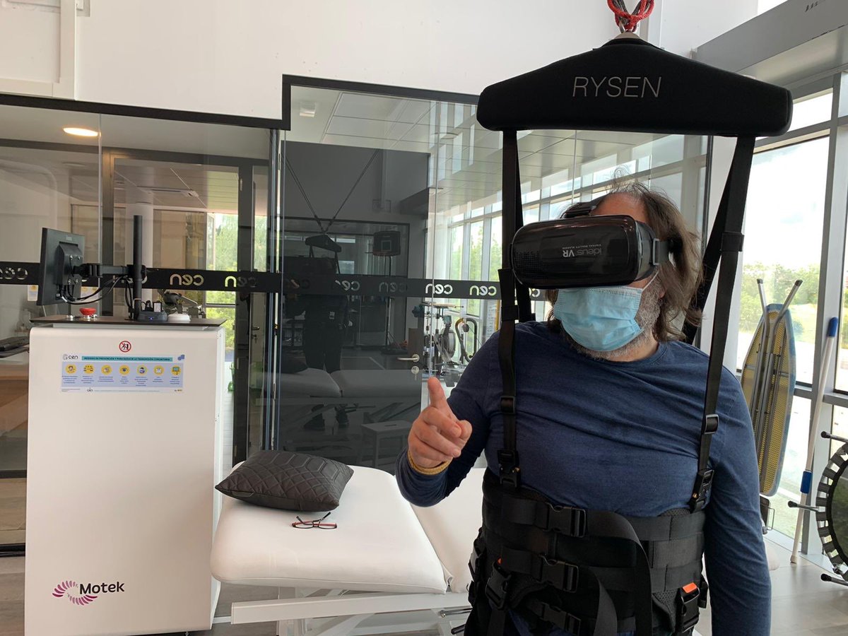CEN_NEURO's tweet photo. Gracias a ello nuestros pacientes pueden disfrutar de un espacio de trabajo libre, seguro y rico en experiencias motoras y cognitivas #rompiendolimites #neurorrehabilitacion #tecnologiasavanzadas #nolimits #enrichedenvironment #terapiaintensiva #innovacion  @ CEN. https://t.co/6nR7hBcUG7