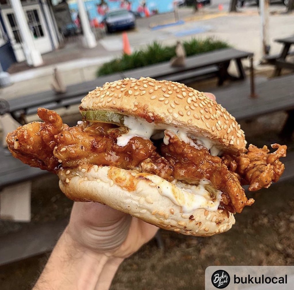 BlueOakBBQ's tweet photo. Spicy Chicken Tuesday! RT and comment with your funniest gif for a chance at a free spicy chicken sandwich ! https://t.co/kDvoARRHwr