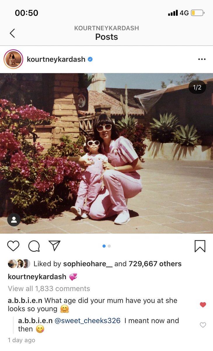 eva_christiex's tweet photo. Casually scrolling through Kourtney Kardashians insta and realised she has actually replied to my 12 yo cousins comment but my cousins not bothered mentioning it to anyone as if it’s no big deal 🤣🤣🤣 SHOOK!! https://t.co/JDAS9IWREd