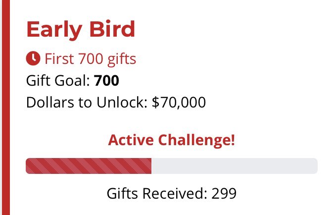 WabashBBall's tweet photo. Wabash stands to receive $490,000 for students and their life-changing education from a group of Wabash leaders if we can complete a series of challenges! 

The Early Bird Challenge is live right now! 

Use Code: ATH-Basketball  
https://t.co/SW32wkzgFG https://t.co/CXRWm8t6U3
