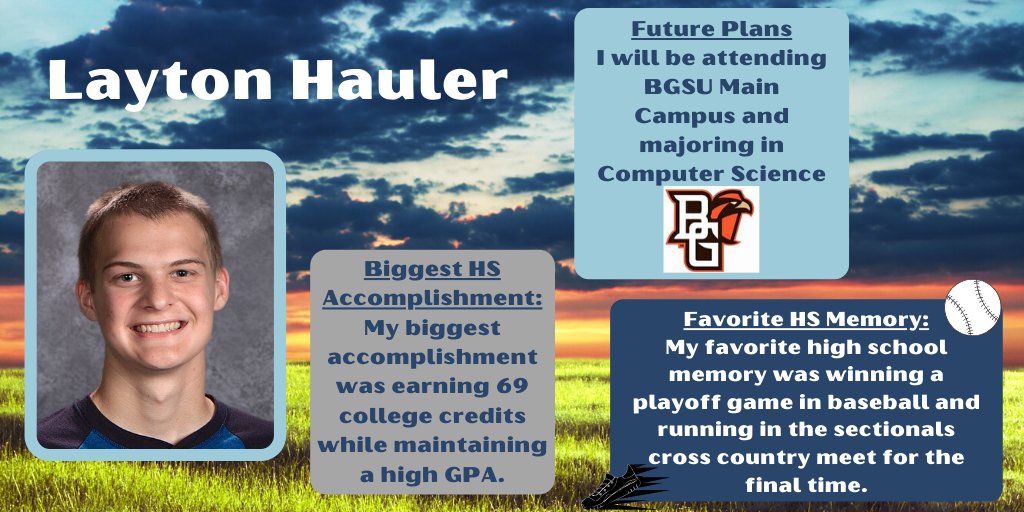 mhsgoeagles's tweet photo. Senior Spotlight of the Day: Layton Hauler.  Congratulations and Good Luck Layton!  
#foreveraneagle #finish #classof2020 https://t.co/vDesbSWjt0