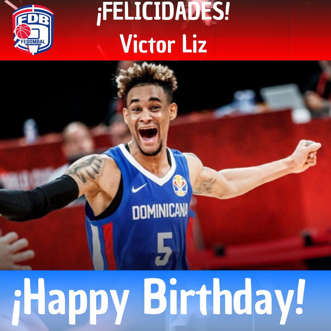 FedombalRD's tweet photo. Vamos todos a felicitar a nuestro capitán Víctor Liz en su cumpleaños. ¡Felicidades capitán! ❤️🇩🇴🎂🏀@victorliz05 https://t.co/bGi5NJSAGr