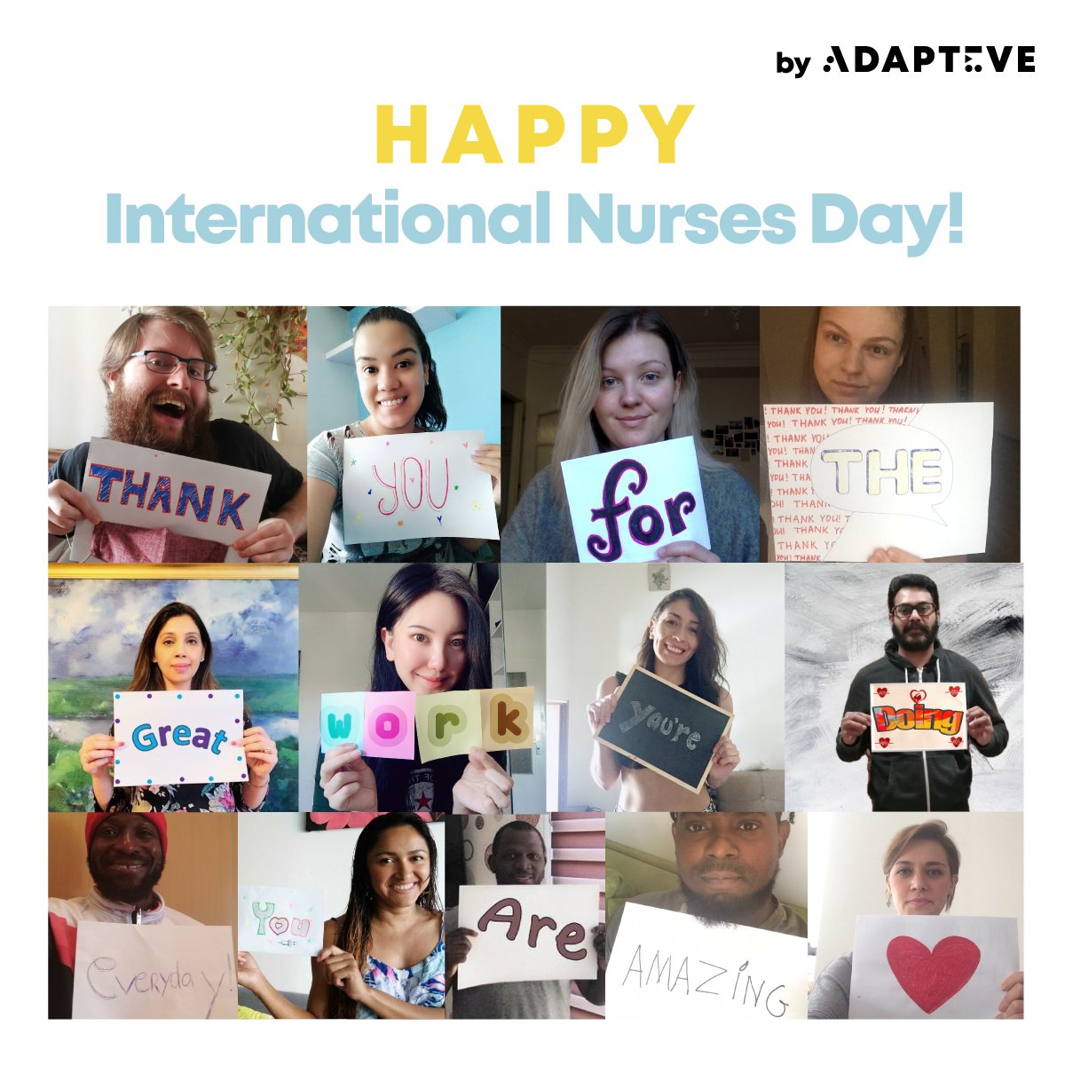 adapteve's tweet photo. Today is #InternationalNursesDay! 💉 We express our gratitude to nurses worldwide, working day in and day out, risking their lives in extreme conditions for us to stay safe. You are our heroes! 🦸‍♀️ #NursesDay2020 #ThankYou 🙏 https://t.co/Urwp2bsu0J