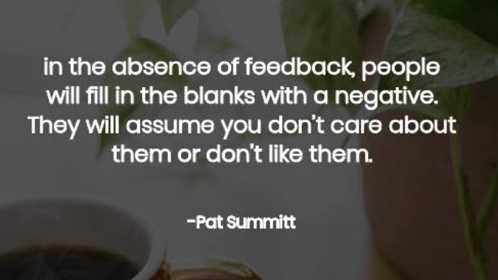 Thought for a terrific Tuesday from Tennessee legend 🏀 Pat Summitt again - don’t let those little 👧🏼🧒🏿👦🏻👩🏽 think negatively‼️Go win another one.......