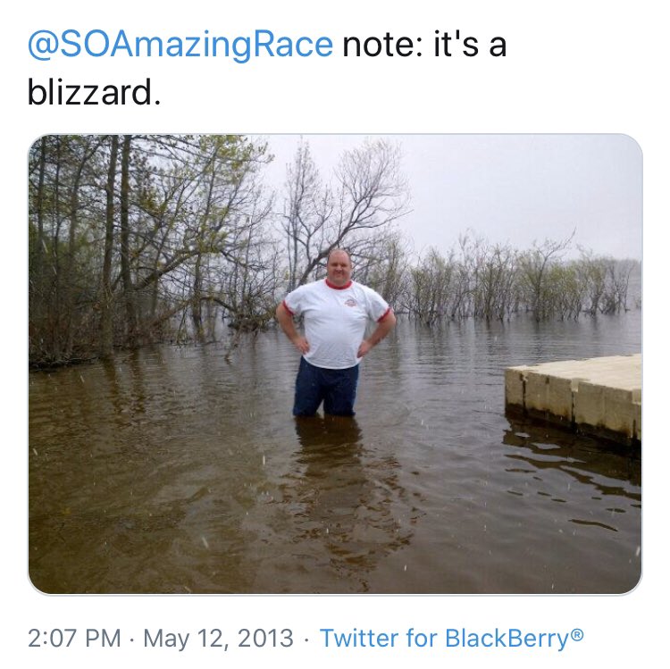 SOAmazingRace's tweet photo. Well, at least we’re not testing a water challenge today. https://t.co/SUizybV8UW