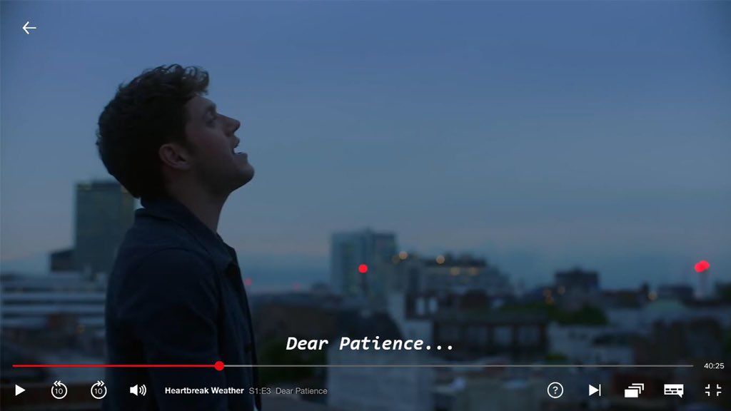 — Ep3: Dear Patience“she thinks things are going too fast. He doesn’t want to ruin it. He can’t help himself, he falls too fast. Now he’s talking to the stars and something called “Patience”.” thumbnail and screenshots sources:TMTA MV, TNHMB MV, OTL MV