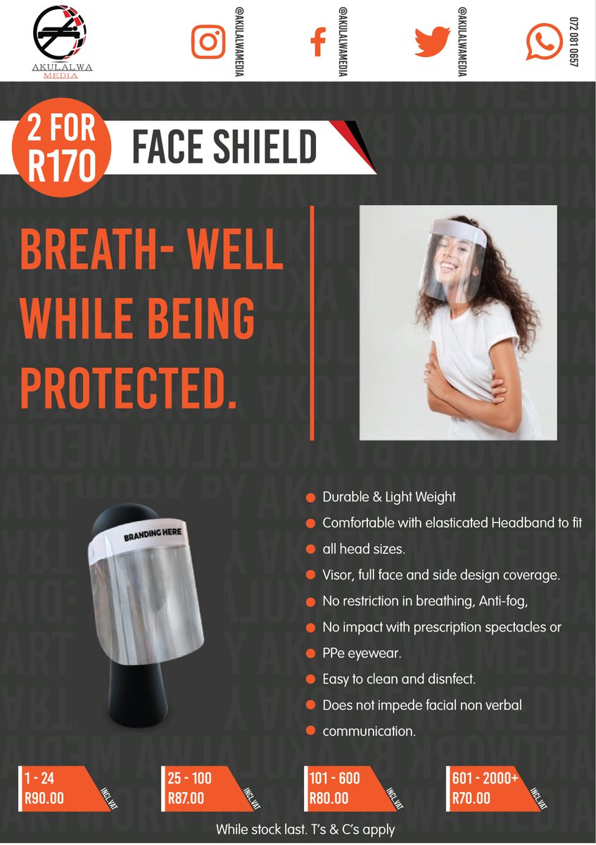 AkulalwaC's tweet photo. Rock ur #mask all the time...#CoronaVirusUTurn #Covid_19SA #LockdownSA https://t.co/Uzyoll9Rrp