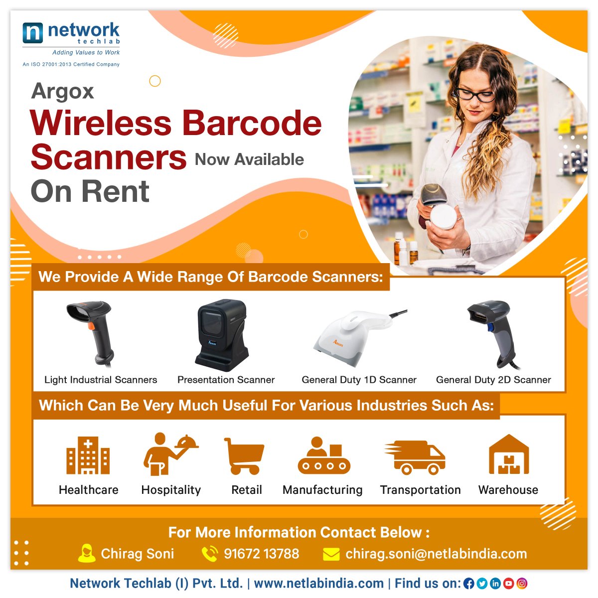 Ntil_India's tweet image. Rent A Best Quality Barcode Scanners Available In The Market

Know More: bit.ly/2xRZCP3

#NTIPL #BarcodeScannersOnRent #WirelessBarcodeScanner #ArgoxBarcodeScanner #BarcodeScanningSolution