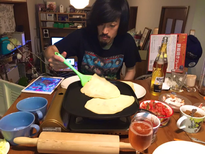タコス作ってネームネーム。 