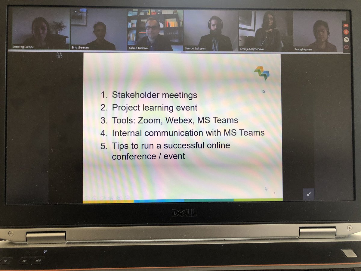 InnovaSPA_EU's tweet photo. Thank you to @Next2Met_EU, @GppStream, @CARPE_DIGEM and @ECoC_SME projects for sharing their own experience in organizing💻online meetings. Very useful tips provided by all the speakers. @interregeurope @webinar https://t.co/ptqOnf2iqO