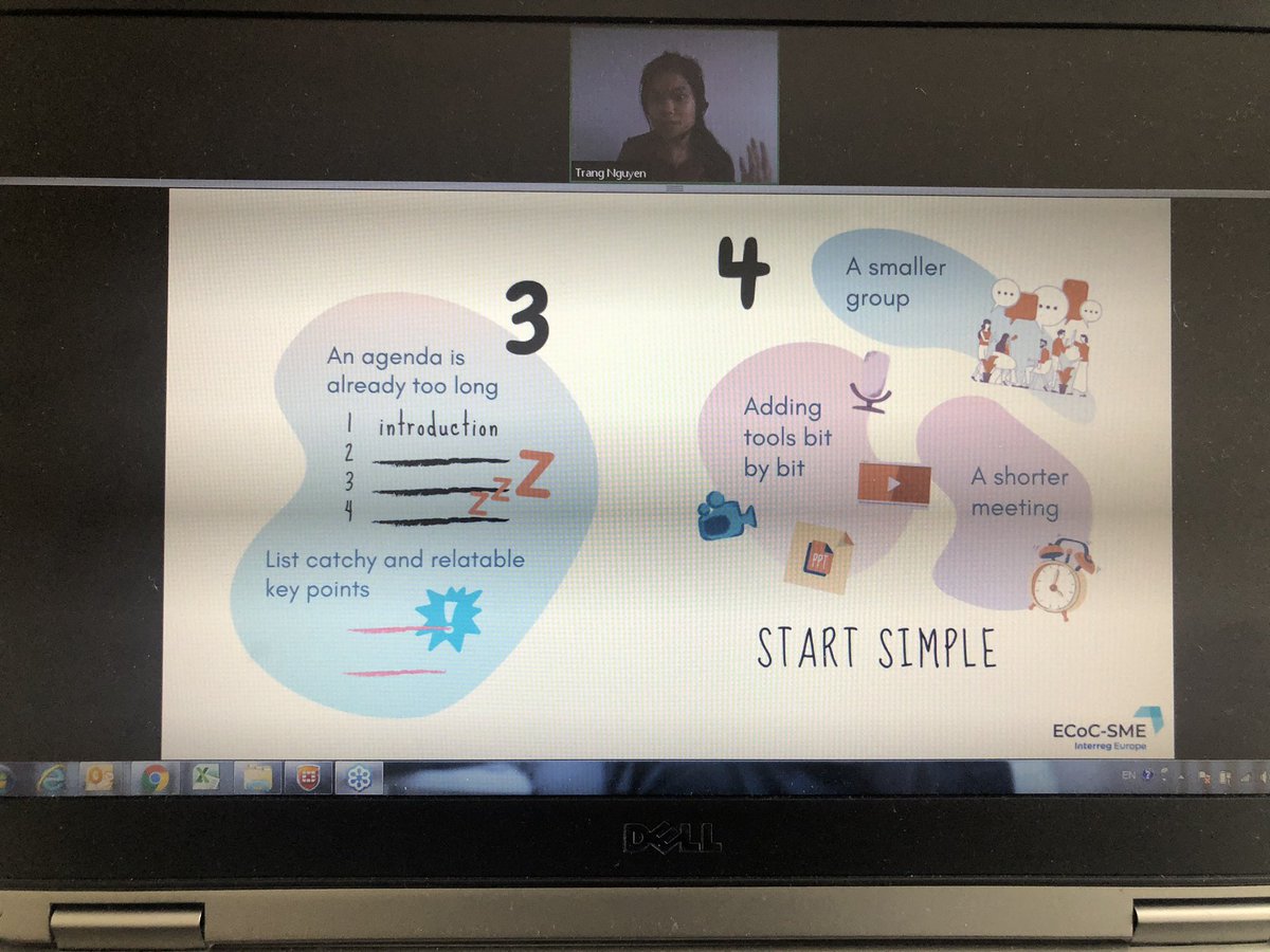 InnovaSPA_EU's tweet photo. Thank you to @Next2Met_EU, @GppStream, @CARPE_DIGEM and @ECoC_SME projects for sharing their own experience in organizing💻online meetings. Very useful tips provided by all the speakers. @interregeurope @webinar https://t.co/ptqOnf2iqO
