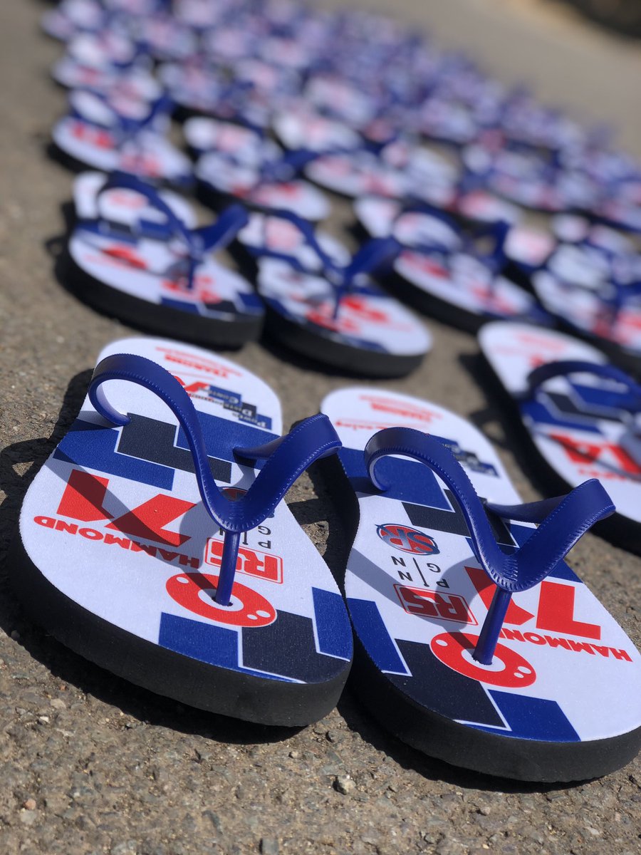 YearoneHQ's tweet photo. Decent sized grid this morning @pdc_racing
@RSComponents Pin Gin @SR_Electrical_
Contact us to get your team some custom flip flops. We have discounts on team orders. Head over to https://t.co/cwQKHgHomC and fill out the custom design page to get started.
#customflipflops ๐๐ผ https://t.co/1VZrQmRsdu