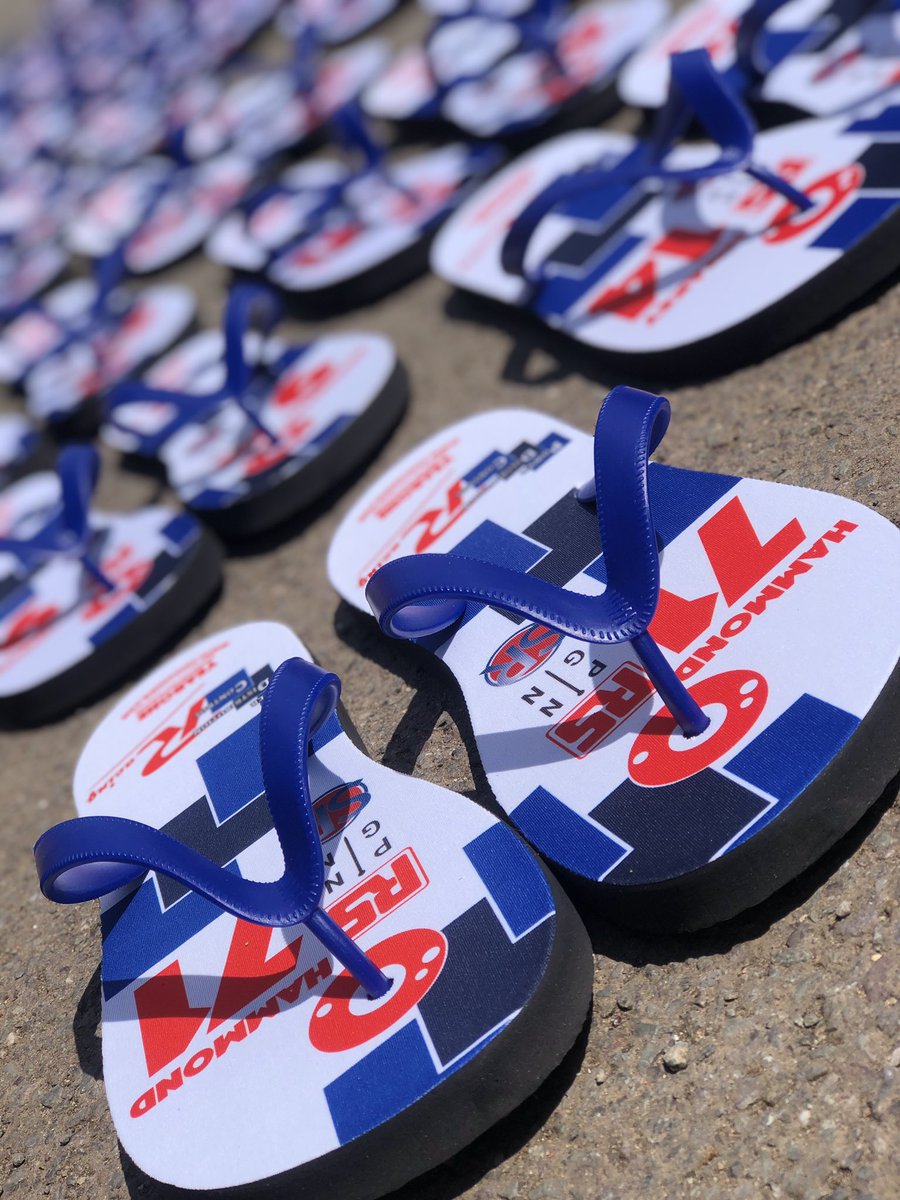YearoneHQ's tweet photo. Decent sized grid this morning @pdc_racing
@RSComponents Pin Gin @SR_Electrical_
Contact us to get your team some custom flip flops. We have discounts on team orders. Head over to https://t.co/cwQKHgHomC and fill out the custom design page to get started.
#customflipflops ๐๐ผ https://t.co/1VZrQmRsdu