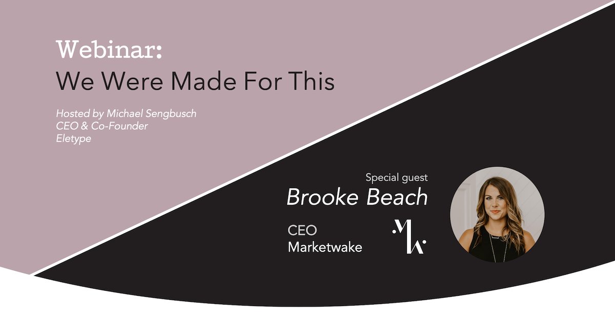 Special guest <a href="/BrookeBeach_/">Brooke Beach</a> this Thursday a 2pm. Register here: us02web.zoom.us/webinar/regist… <a href="/Marketwake/">Marketwake</a> <a href="/eletype/">Eletype</a>