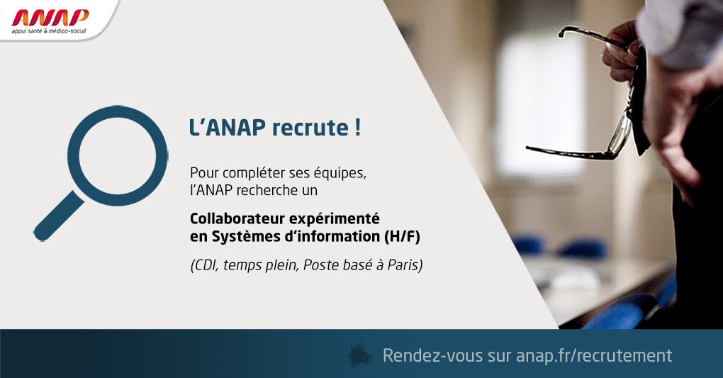 [#emploi] Vous connaissez bien les métiers du #numérique, la gestion de projets #SI et vous avez déjà évolué dans 1 structure impliquée dans la santé? Venez contribuer au développement des usages SI en établissement sanitaire ou médico-social à nos côtés !
anap.fr/l-anap/recrute…