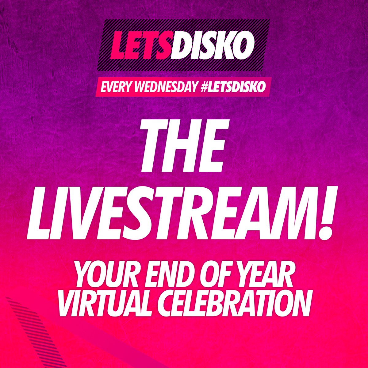LetsDisko1's tweet photo. Would people like us to put together a virtual end of year 'LetsDisko Livestream' event? We would add as much as we could to this to make it the best celebration possible! 🎉

Let us know what you think! If people are keen we'll put it together &amp; get a date/time confirmed! 💃 🕺 https://t.co/X4A7tgKl4P