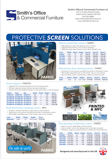 smiths_office's tweet photo. Take a look at our screen solutions. Images are a bit small so please email for a full copy of the price list. info@smithsofficefurniture.net
#WorcestershireHour https://t.co/U5DipaIOkd