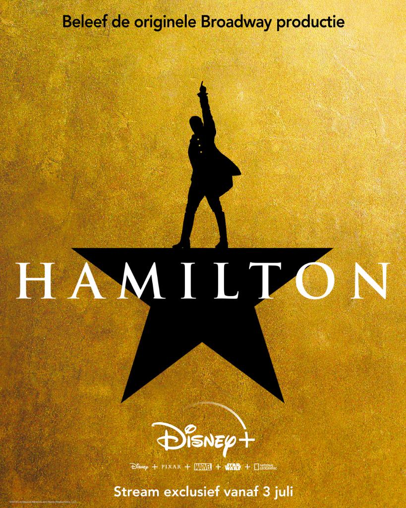 DisneyPlusNL's tweet image. Verrassing! De originele Broadway productie van Hamilton, LIVE gefilmd op het podium in het Richard Rodgers Theater, komt exclusief naar #DisneyPlus op 3 juli. ''Shout it to the rooftops!'' #Hamilfilm