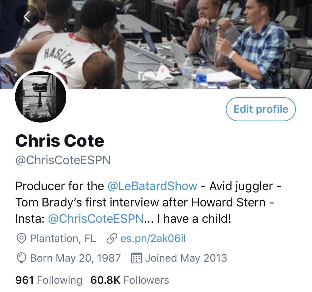 __ChrisCote's tweet photo. #UpdatedProfile https://t.co/9PMbl27wIe