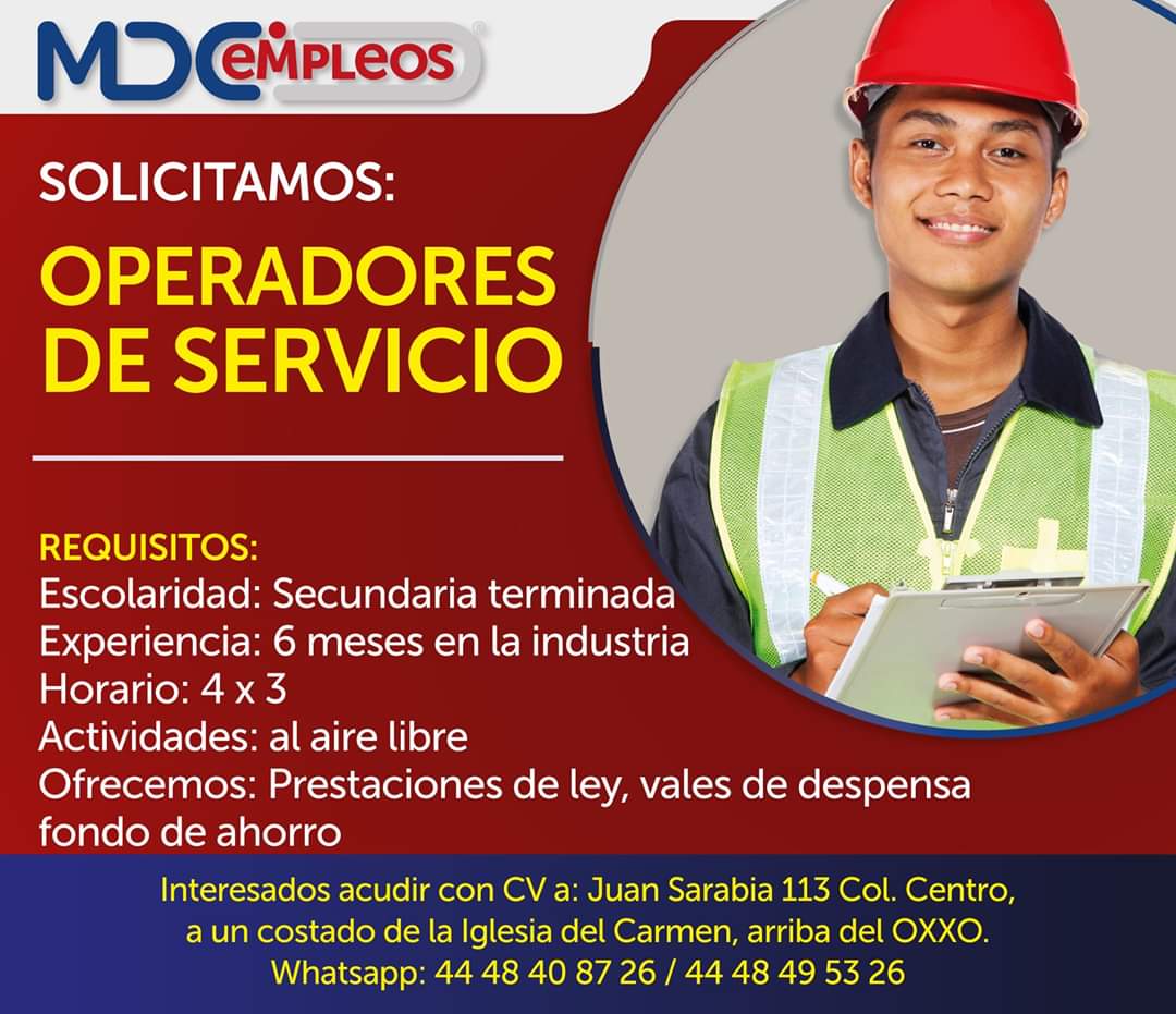 MDCEmpleos's tweet photo. #Vacante 

Recuerda agendar tu entrevista vía whatsapp al número que aparece en la imagen para poder asignar un horario de entrevista.

#vacantes #mdcempleos #gentemdc #slp #QuedateEnCasa https://t.co/ojyagFJroZ