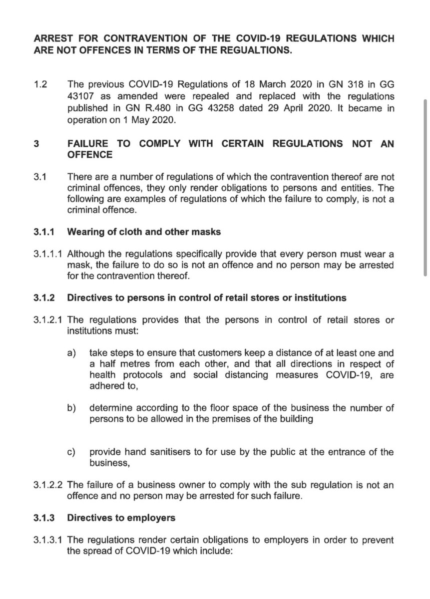Abramjee's tweet photo. Limpopo @SAPoliceService issues a directive to members re face masks and other offenses. #Lockdown https://t.co/5zexDw2GRn