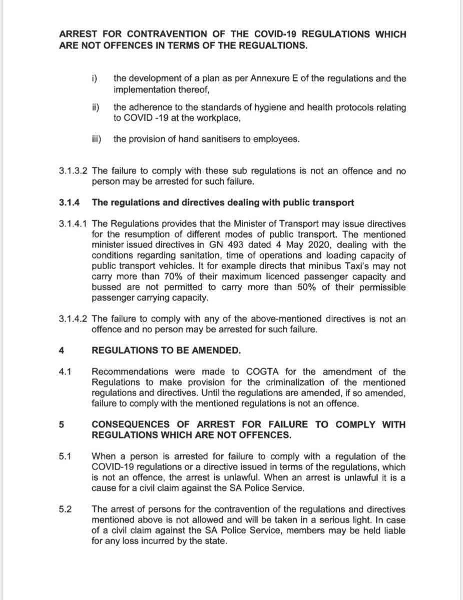 Abramjee's tweet photo. Limpopo @SAPoliceService issues a directive to members re face masks and other offenses. #Lockdown https://t.co/5zexDw2GRn