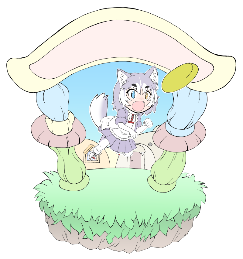 えんばんであそんでもらうイエイヌちゃん! の簡単に色を乗せたところまで

#けものフレンズ 