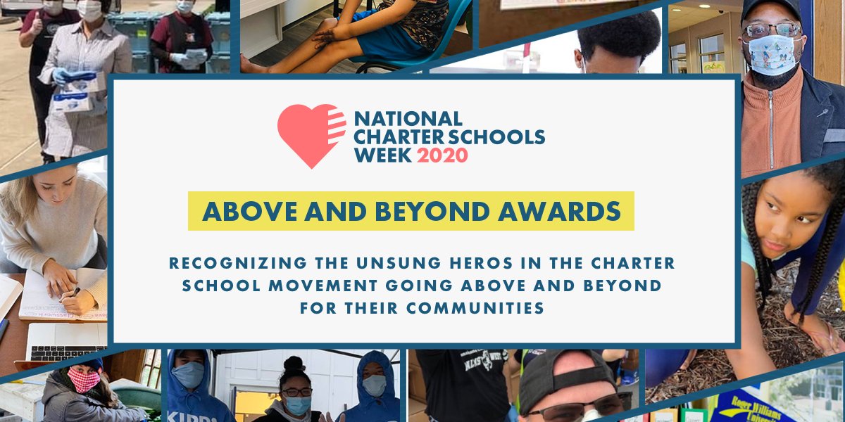 Announcing... the first-ever Above and Beyond Award honorees! See how these 10 schools have stepped up for their communities: j.mp/2yQ0kgj #CharterSchoolsWeek #AboveAndBeyond
