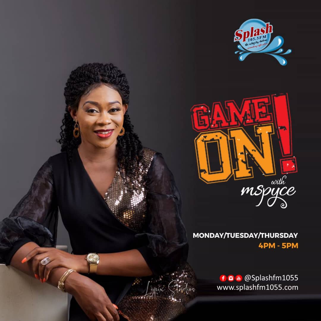 SplashFM1055's tweet photo. It's #GameOn ...let's play! 💃when you hear this, you know it's the Duchess on air 😉 today won't be an exemption, #TuneIn 4pm to win lots of prizes on #GameOn with @mspyce💃

#GameOn
#Mspyce
#WinGifts
#Splashfm1055 https://t.co/fxqe7L1JAn